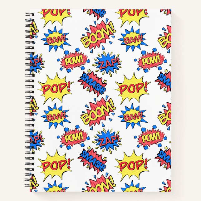 Cuaderno de Héroes de Cómic (Anverso)
