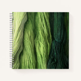 Cuaderno de hilo verde