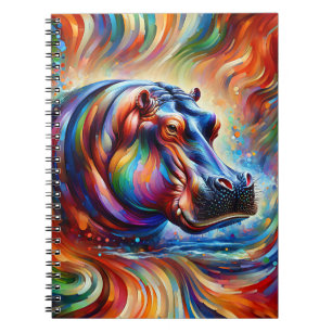 Cuaderno de Hipopótamo de Espectro Giratorio