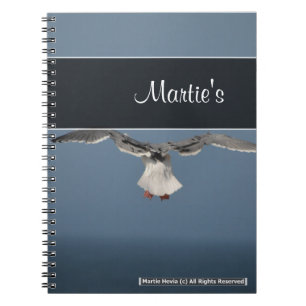 Cuaderno de hojas de gaviota