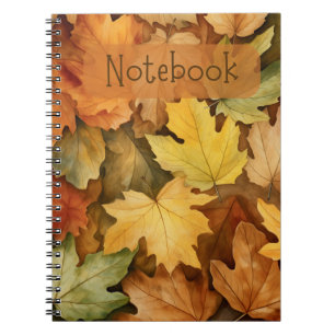 Cuaderno de hojas de otoño