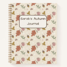 Cuaderno de Hojas de Otoño Acogedor