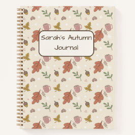 Cuaderno de Hojas de Otoño Acogedor