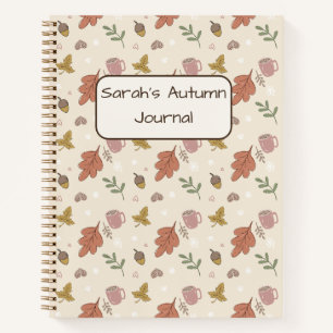 Cuaderno de Hojas de Otoño Acogedor