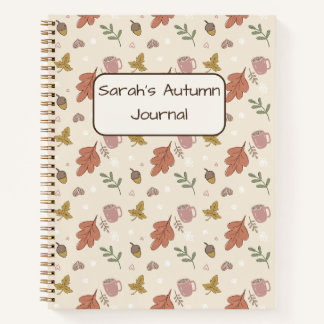 Cuaderno de Hojas de Otoño Acogedor