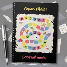 Cuaderno de Hojas de Puntuación de Juego de Mesa R