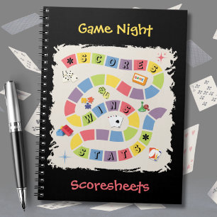 Cuaderno de Hojas de Puntuación de Juego de Mesa R