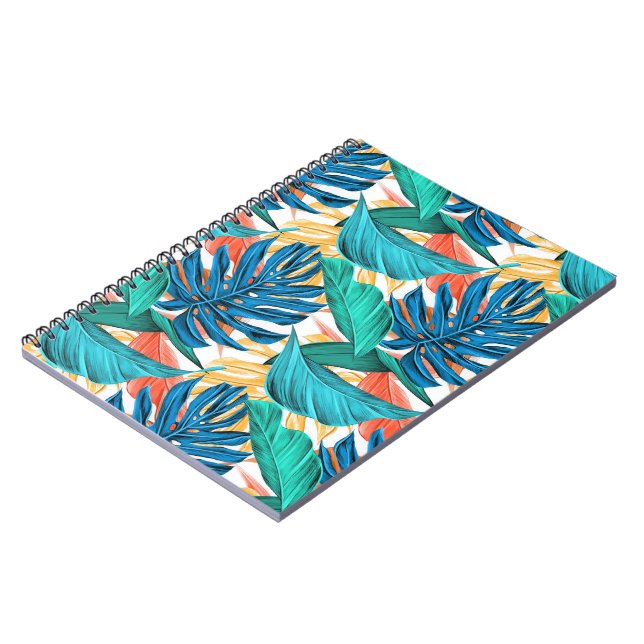 Cuaderno de hojas tropicales (Lado Izquierdo)