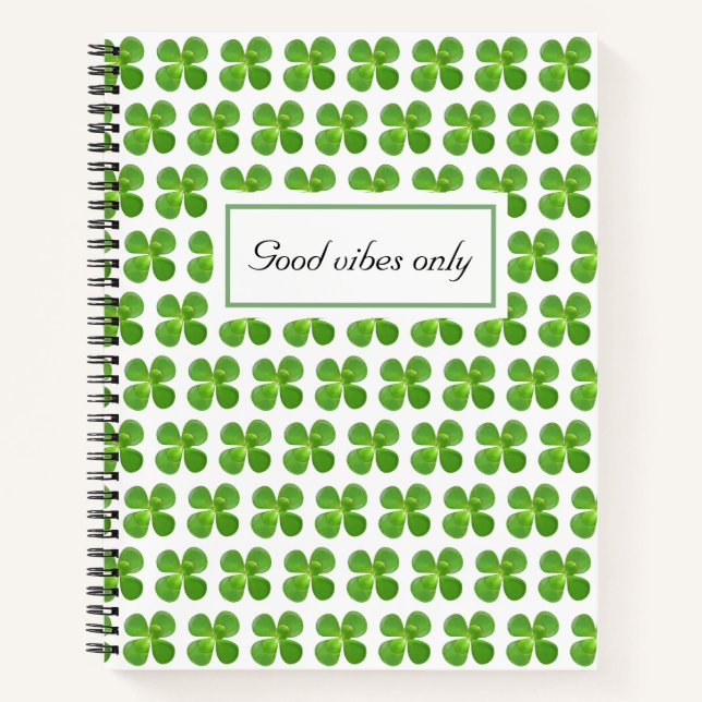 Cuaderno de hojas verdes de árbol de jade hermoso (Anverso)