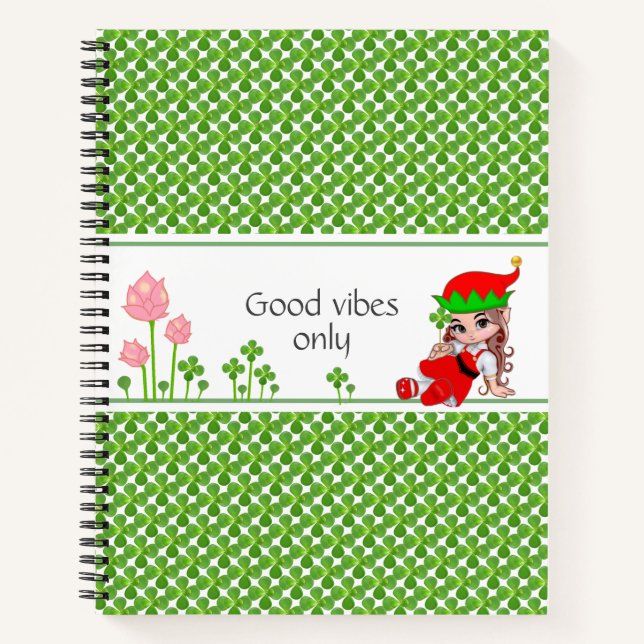 Cuaderno de Hojas Verdes de Hada y Árbol de Jade (Anverso)