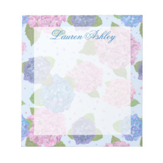 Cuaderno de Hortensias al Acuarela (Azules y Rosas