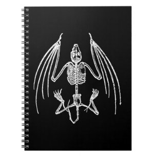 Cuaderno de Huesos de Murciélago Vampiro Gótico