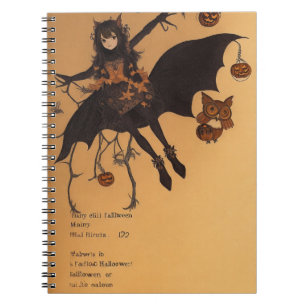 Cuaderno de hulla de ensueño forestal para Hallowe