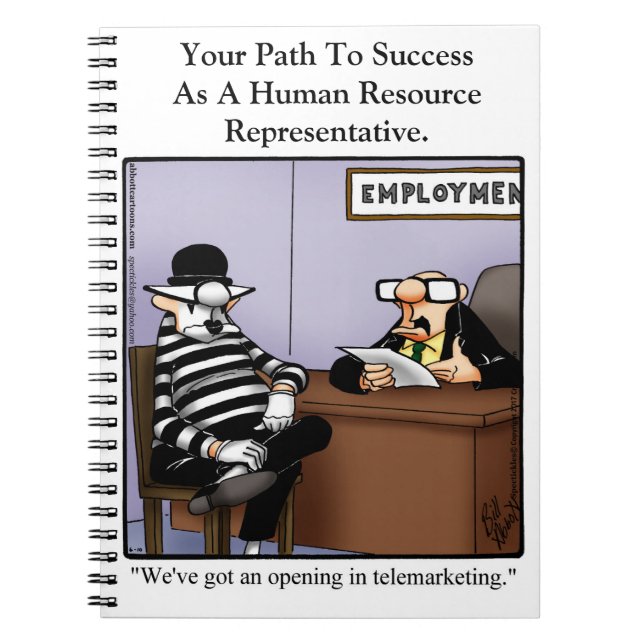 Cuaderno de humor divertido en el lugar de trabajo (Frente)