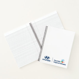 Cuaderno de Hyundai y Hope on Wheels