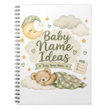Cuaderno de ideas de nombres de bebé