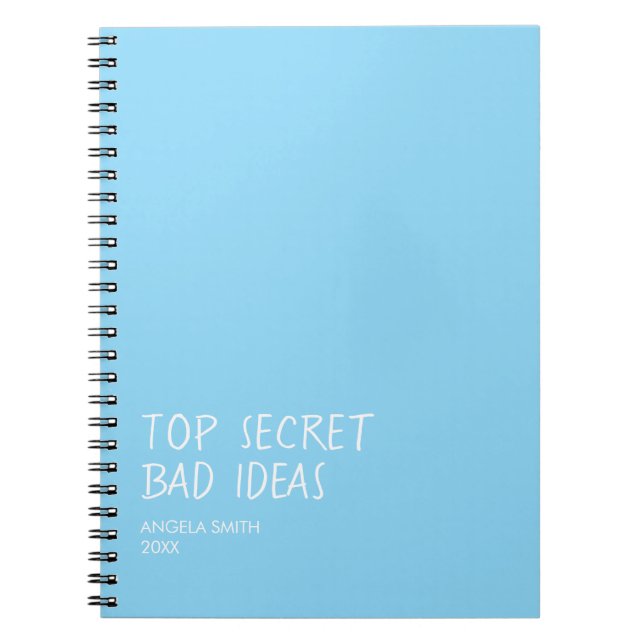 Cuaderno de Ideas Malas Alto Secreto – Humor Oscur (Frente)