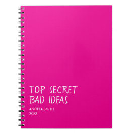Cuaderno de Ideas Malas Alto Secreto – Humor Oscur