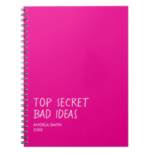 Cuaderno de Ideas Malas Alto Secreto – Humor Oscur