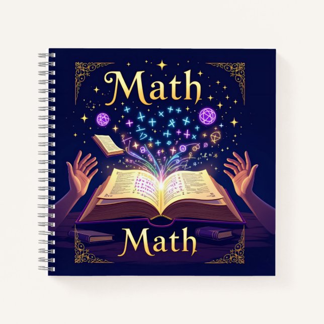 Cuaderno de Iluminación Mágica de Matemáticas | Pe (Anverso)