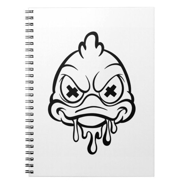Cuaderno de ilustraciones de patito adorable (Frente)