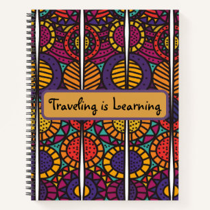 Cuaderno de impresión africana 8.5 x 11