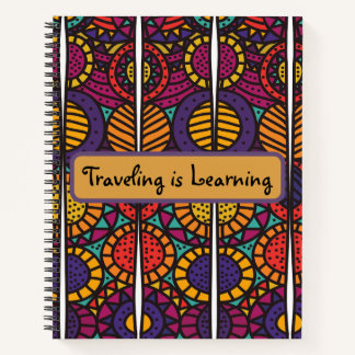 Cuaderno de impresión africana 8.5 x 11