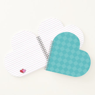 Cuaderno de Impresión Cuadriculada Turquesa