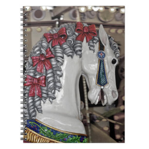 cuaderno de impresión de caballos de carrusel de b