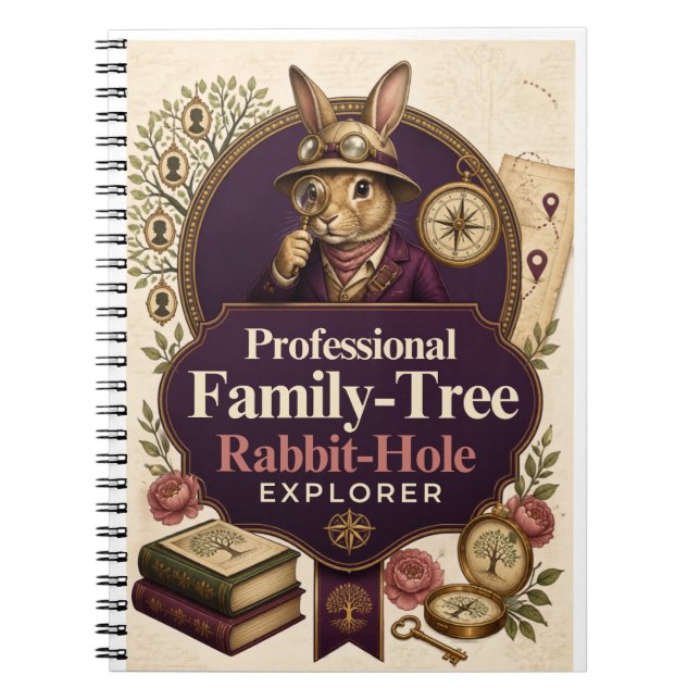 Cuaderno de investigación de historia familiar y g (Frente)