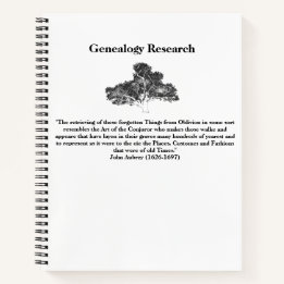 Cuaderno de investigación sobre árboles familiares