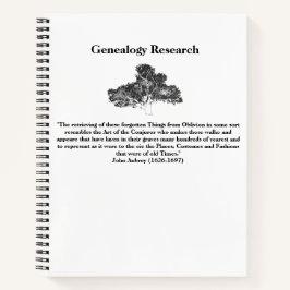 Cuaderno de investigación sobre árboles familiares