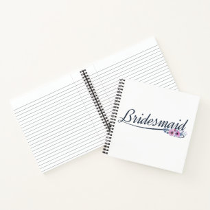 Cuaderno de invitados de caligrafía para damas de 