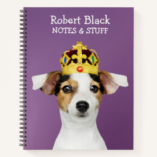 Cuaderno de Jack Russell con corona
