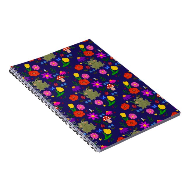 Cuaderno de jardín de flores silvestres caprichosa (Lado Derecho)