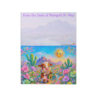 Cuaderno de jardín polinizador de vacas de Texas