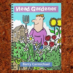 Cuaderno de jardinería del jardinero jefe