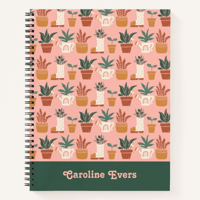 Cuaderno de jardinería personalizado (Anverso)