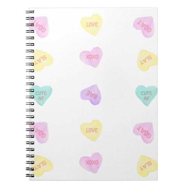 Cuaderno de jerga de color acuático convo Heartz (Frente)
