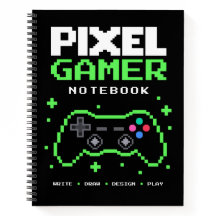 Cuaderno de juego de arte de píxeles – Escribe Dib