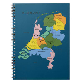 Cuaderno De kaart van Nederland