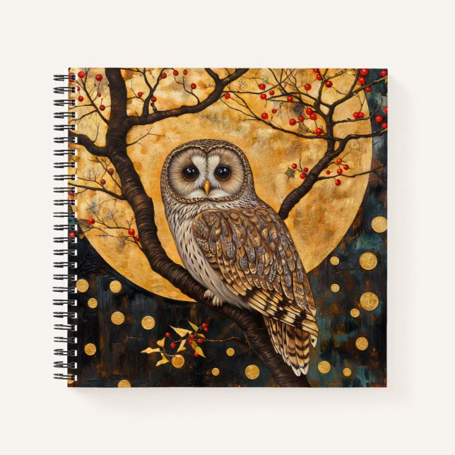 Cuaderno de Klimt Owl/Sketchbook (Anverso)
