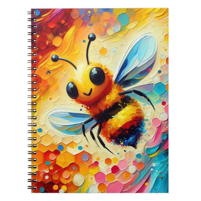 Cuaderno de la abeja de brillo dulce (Frente)