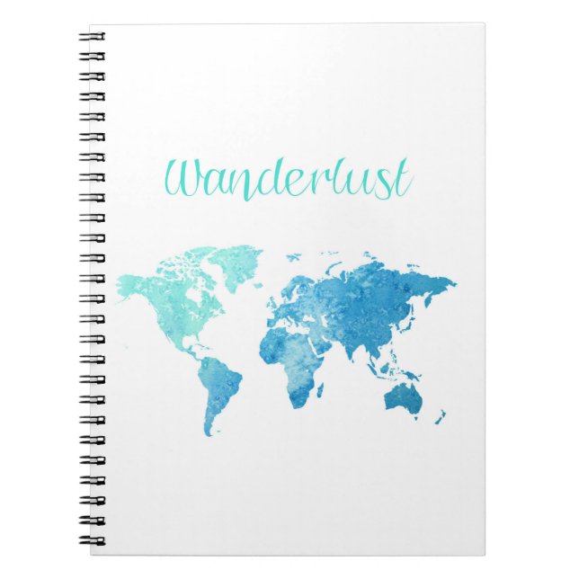 Cuaderno de la acuarela del Wanderlust (Frente)