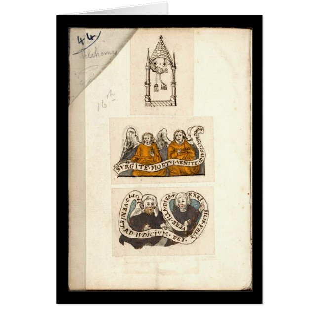 Cuaderno de la alquimia por la placa 1 de Juan (Frente)