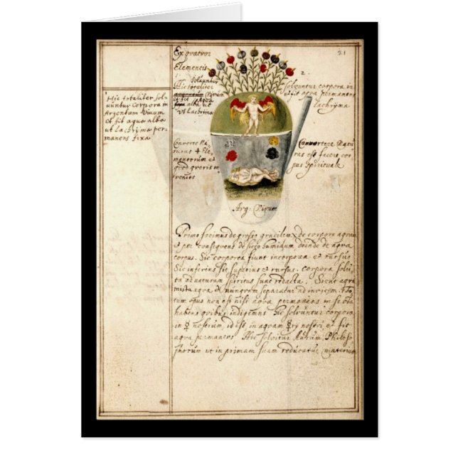 Cuaderno de la alquimia por la placa 8 de Juan (Frente)