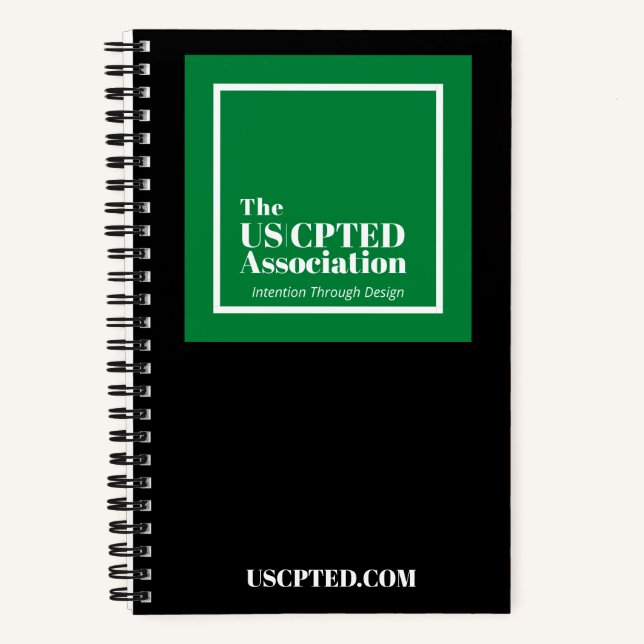 Cuaderno de la Asociación CPTED de EE. UU. de cobe (Anverso)