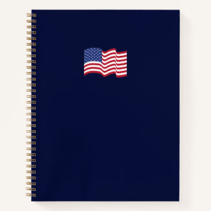 Cuaderno de la bandera americana