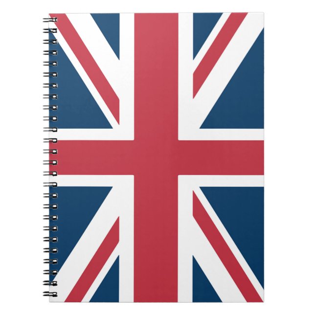 Cuaderno de la bandera británica Union Jack (Frente)