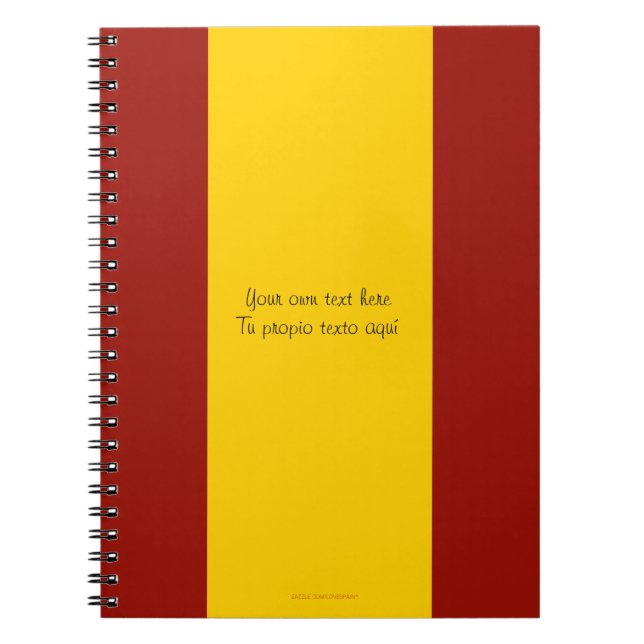 Cuaderno de la bandera de España (Frente)